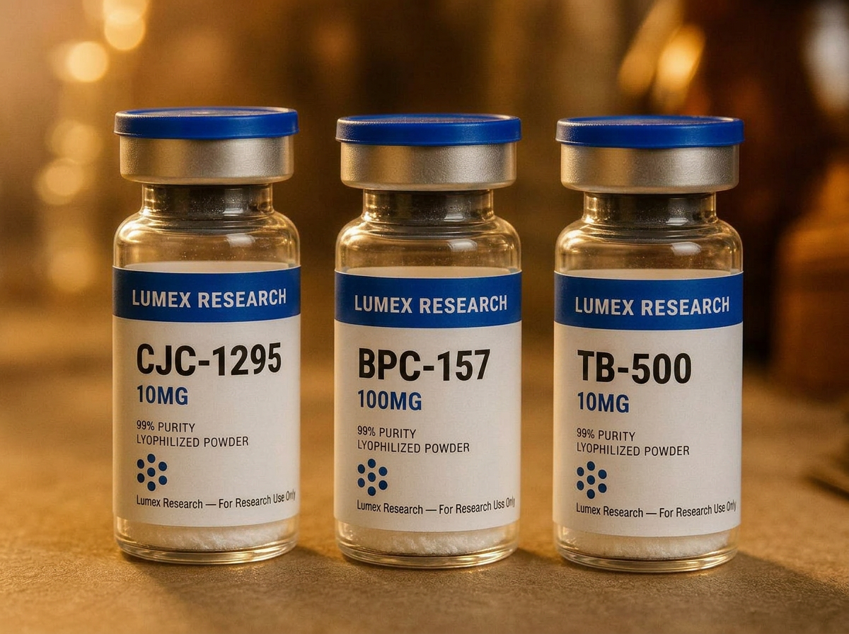 Lumex research peptide vials