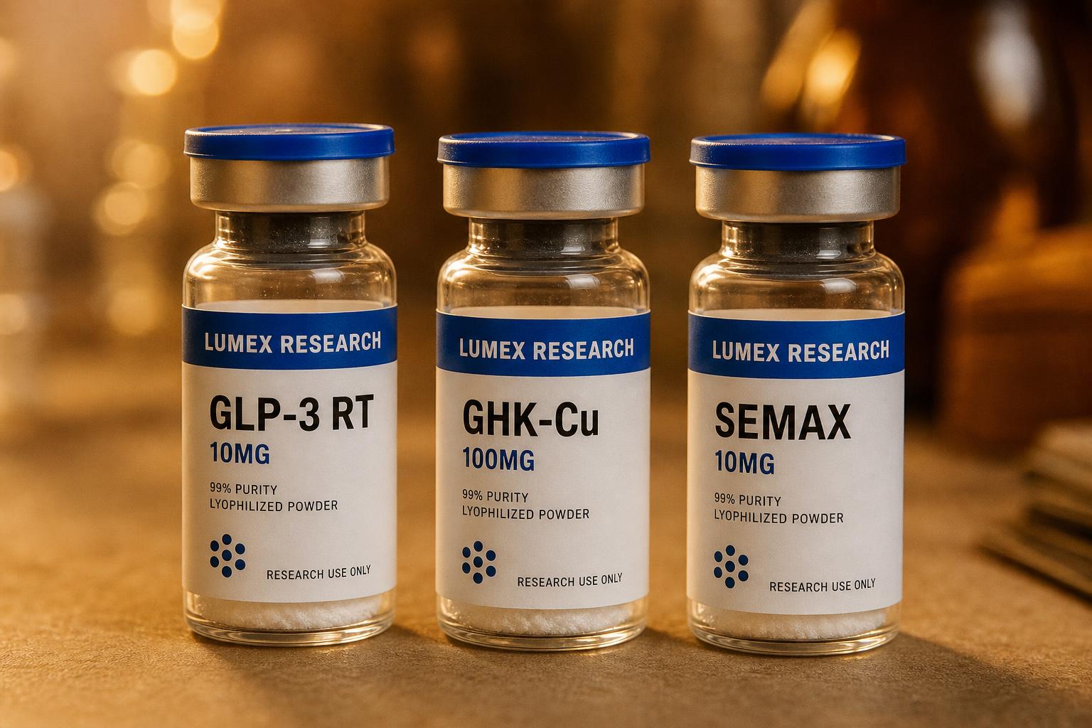 Lumex research peptide vials